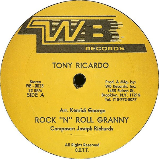 Tony Ricardo : Rock "N" Roll Granny (12")