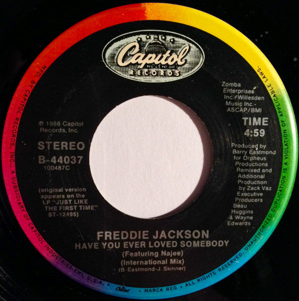 Freddie Jackson : Jam Tonight (7", Single)