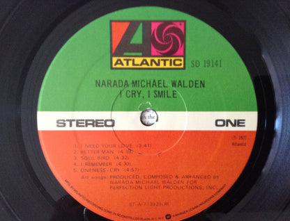 Narada Michael Walden : I Cry, I Smile (LP, Album, RI)