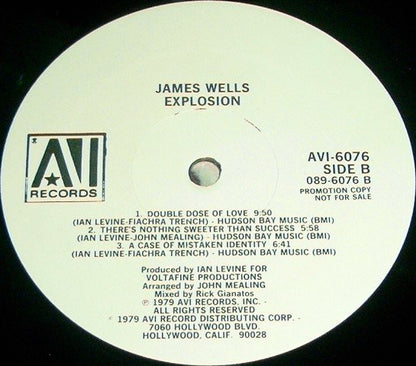 James Wells : Explosion (LP, Album, Promo)