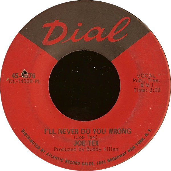 Joe Tex : I'll Never Do You Wrong / Wooden Spoon (7", PL )