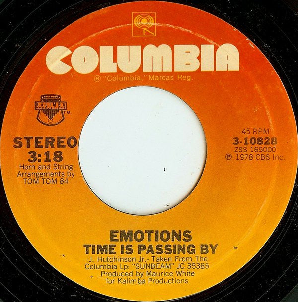 The Emotions : Whole Lot Of Shakin' / Time Is Passing By (7")