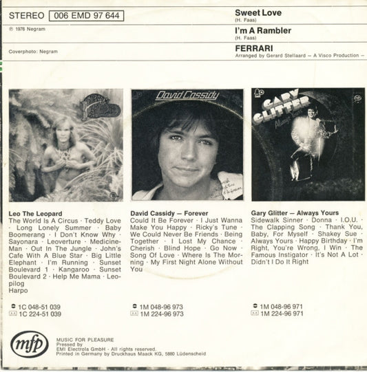 Ferrari (3) : Sweet Love (7", Single)