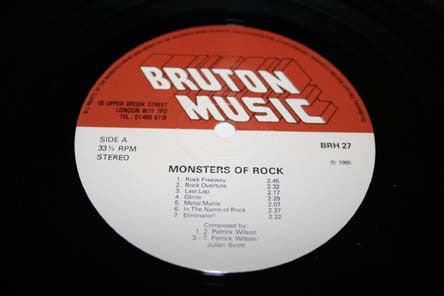 Patrick Wilson / Julian Scott : Monsters Of Rock (LP)