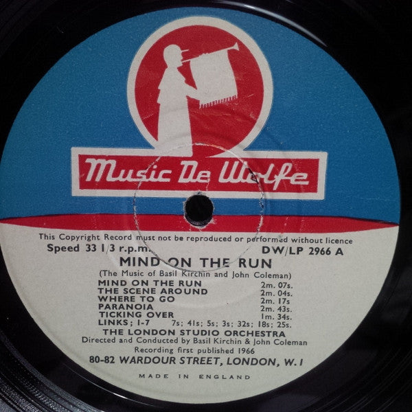 Basil Kirchin And John Coleman : Mind On The Run (10", Mono)