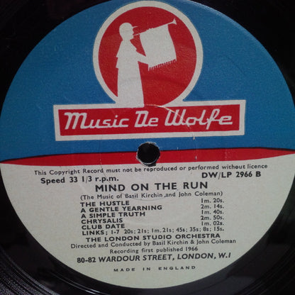 Basil Kirchin And John Coleman : Mind On The Run (10", Mono)