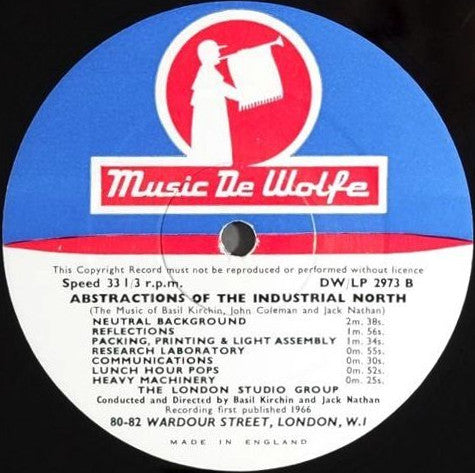 The London Studio Group : Abstractions Of The Industrial North (10", Mono)