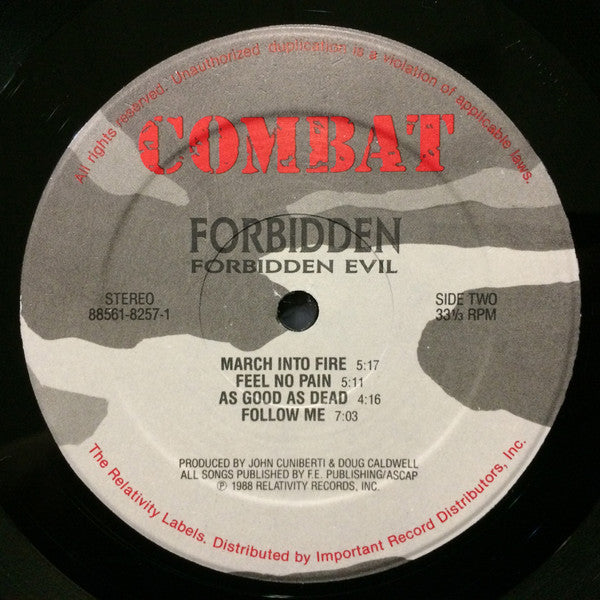 Forbidden (3) : Forbidden Evil (LP, Album)