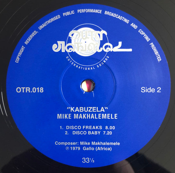 Mike Makhalemele : Kabuzela (LP, Album, RE)