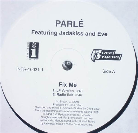 Parlé* : Fix Me (12")