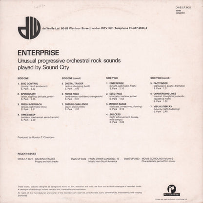 Sound City (2) : Enterprise, (Unusual Progressive Orchestral Rock Sounds) (LP)