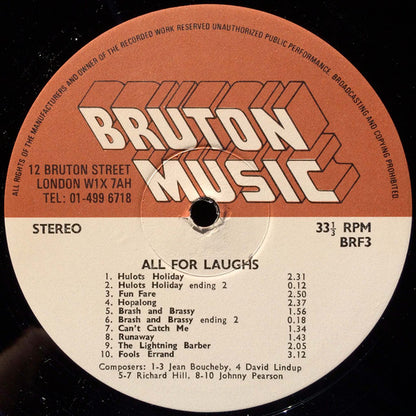 Various : All For Laughs (LP)