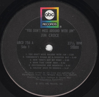 Jim Croce : You Don't Mess Around With Jim (LP, Album, RE)