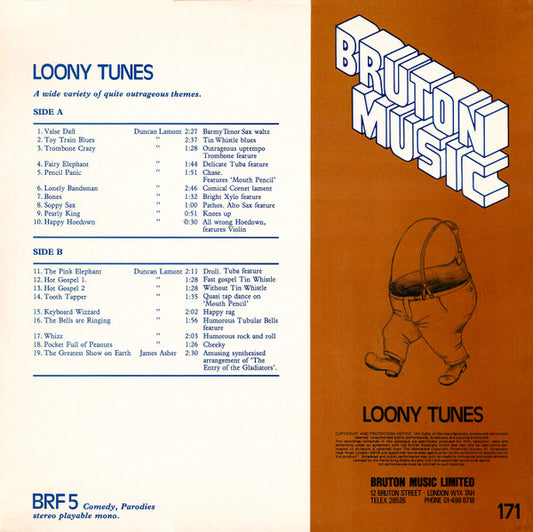 Duncan Lamont / James Asher : Loony Tunes (LP)