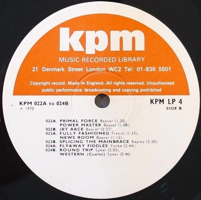 Various : KPM 019A-024B (LP, Lib)