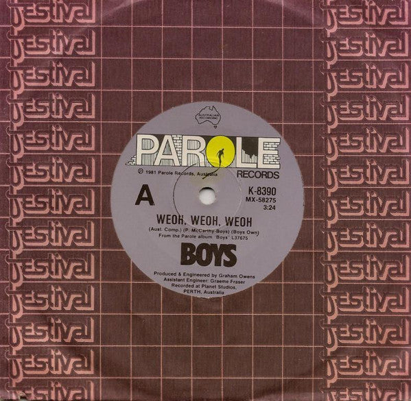 Boys : Weoh Weoh Weoh (7", Single)