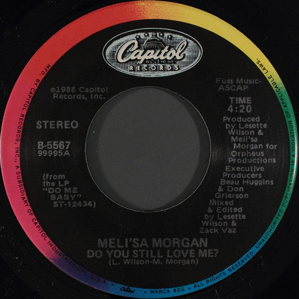 Meli'sa Morgan : Do You Still Love Me? (7", Single, Spe)