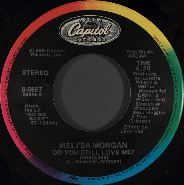 Meli'sa Morgan : Do You Still Love Me? (7", Single, Spe)