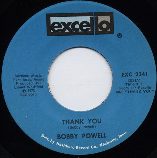 Bobby Powell : Thank You (7")