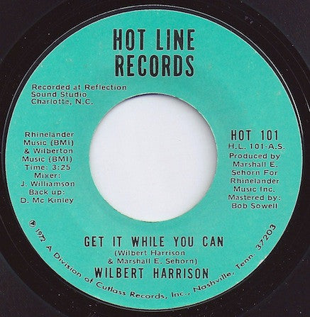 Wilbert Harrison : Get It While You Can / Amen (7", Single, Styrene)