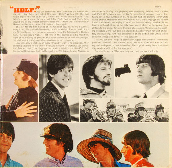 The Beatles : Help! (Original Motion Picture Soundtrack) (LP, Album, RE, Win)