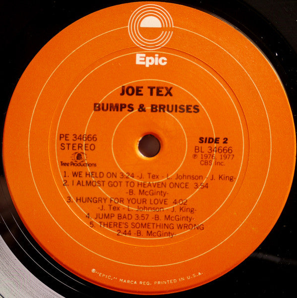 Joe Tex : Bumps & Bruises (LP, Album, Ter)