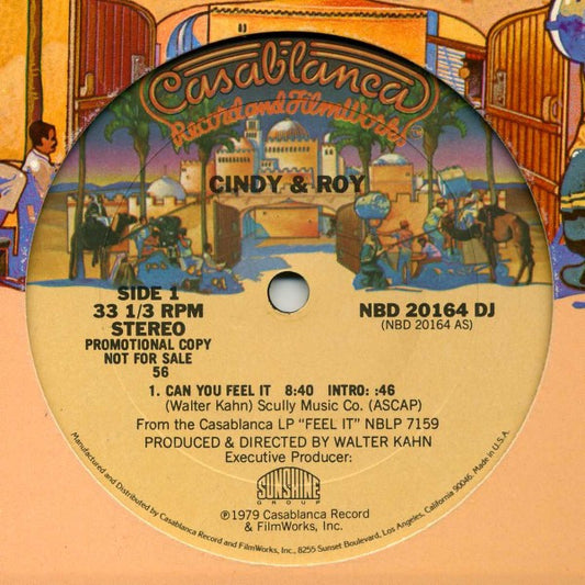 Cindy & Roy : Can You Feel It (12", Single, Promo)