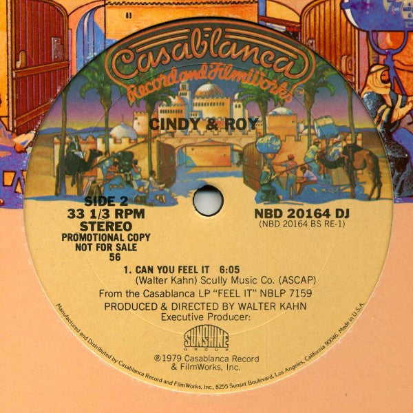 Cindy & Roy : Can You Feel It (12", Single, Promo)