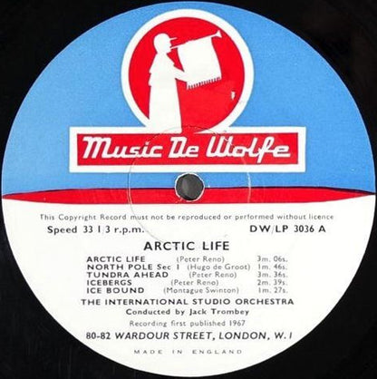 The International Studio Orchestra : Arctic Life (10", Mono)