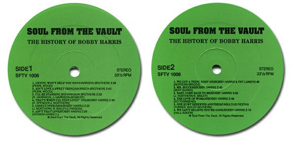 Bobby Harris (3) : The History Of Bobby Harris (LP, Comp)