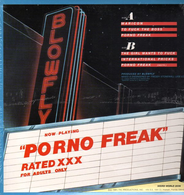 Blowfly : Porno Freak (LP, Album, RE)