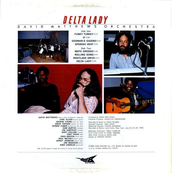 David Matthews Orchestra : Delta Lady (LP, Album)