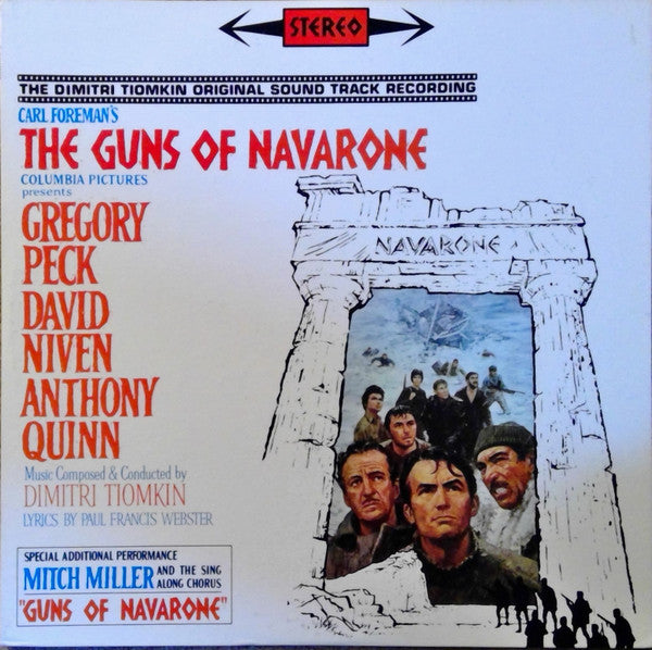 Dimitri Tiomkin : The Guns Of Navarone (The Dimitri Tiomkin Original Soundtrack Recording) (LP, Album, RE)