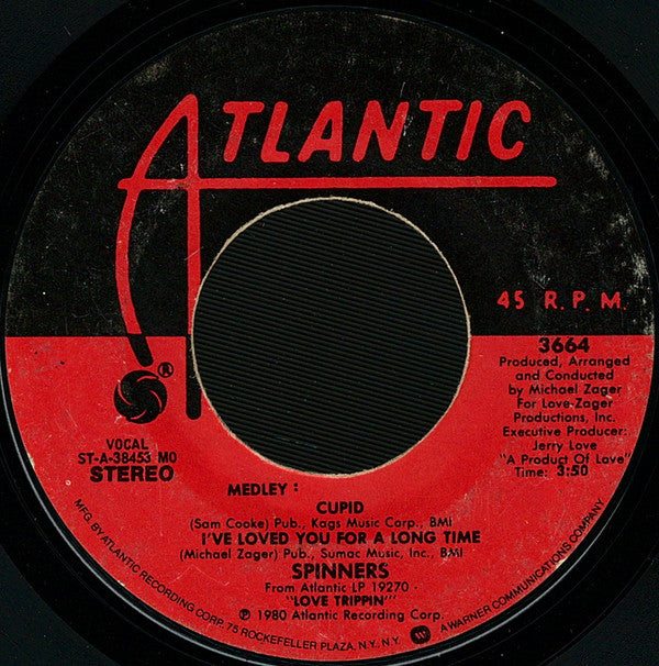 Spinners : (Medley) Cupid - I've Loved You For A Long Time / Pipedream (7", Single, Styrene, MO )