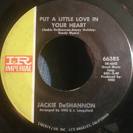 Jackie DeShannon : Put A Little Love In Your Heart (7", Single, Sou)