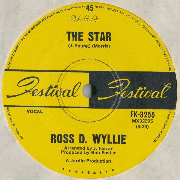 Ross D. Wyllie : The Star (7", Single, Mono)