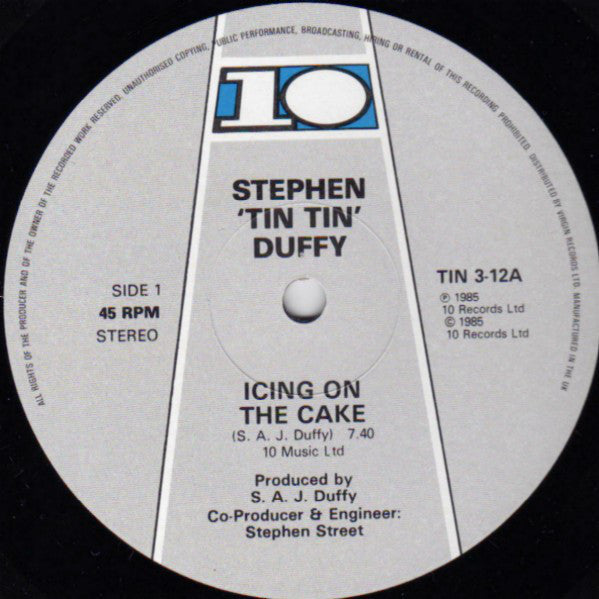 Stephen Duffy : Icing On The Cake (12", Single)