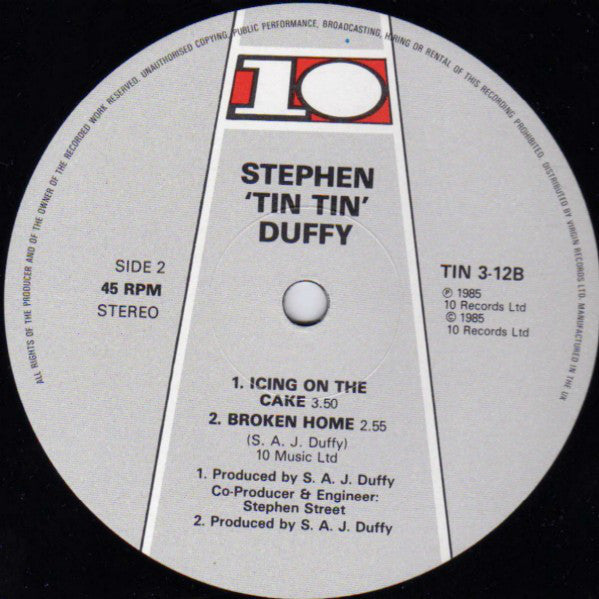 Stephen Duffy : Icing On The Cake (12", Single)