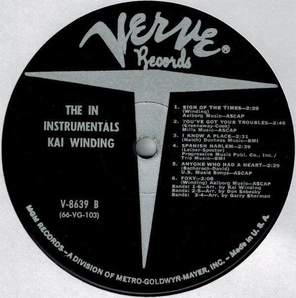 Kai Winding : The In Instrumentals (LP, Album, Mono)