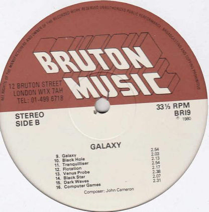 Trevor Bastow / John Cameron (2) : Suspensions / Galaxy (LP)