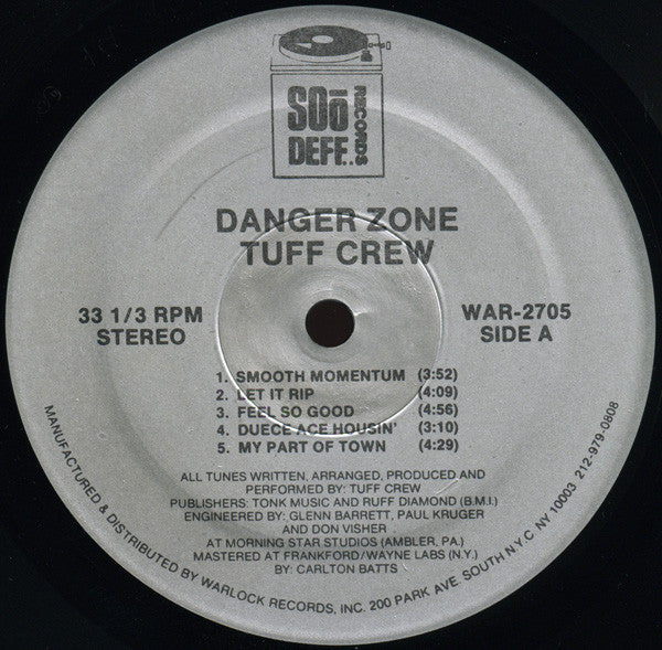 Tuff Crew : Danger Zone (LP, Album)