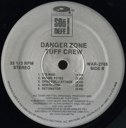 Tuff Crew : Danger Zone (LP, Album)